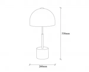 Opviq Stolná lampa Mixes čierna/zlatá