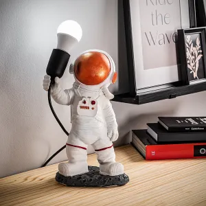 Opviq Stolná lampa Astronaut bronzová/biela