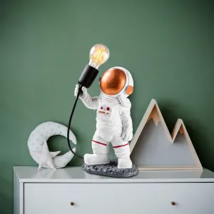 Opviq Stolná lampa Astronaut bronzová/biela