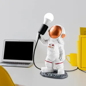 Opviq Stolná lampa Astronaut bronzová/biela