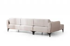 Hanah Home Rohová sedací souprava Belissimo 270 cm bílá levá