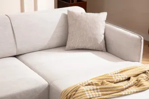 Hanah Home Rohová sedací souprava Belissimo 270 cm bílá pravá