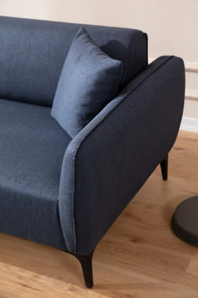 Hanah Home Rohová sedací souprava Belissimo 270 cm modrá levá