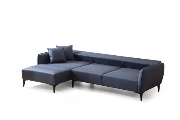 Hanah Home Rohová sedací souprava Belissimo 270 cm modrá levá