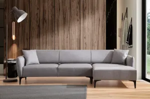 Hanah Home Rohová sedací souprava Belissimo 270 cm světle šedá pravá
