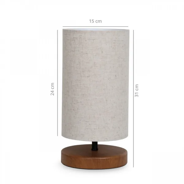 Opviq Stolná lampa Baras krémová/hnedá