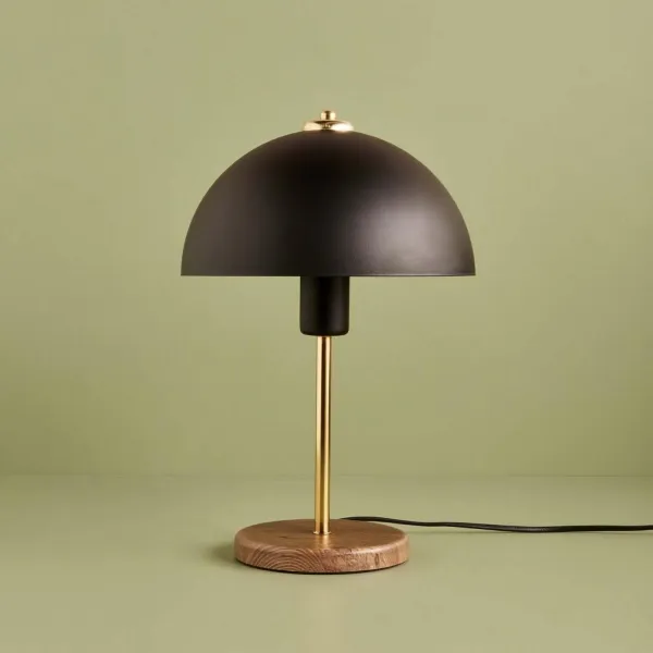 Opviq Stolná lampa Breaky čierna/zlatá