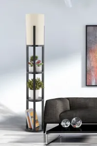 Opviq Stojacia lampa Nora II čierna