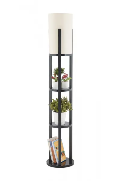 Opviq Stojacia lampa Nora II čierna