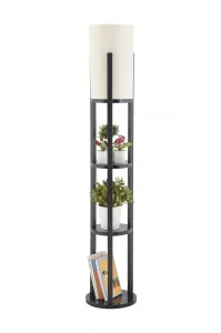 Opviq Stojacia lampa Nora II čierna