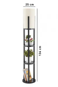 Opviq Stojacia lampa Nora II čierna
