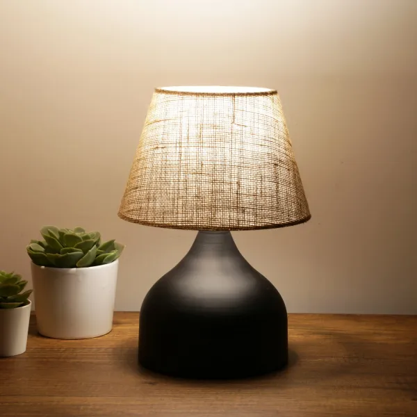 Opviq Stolná lampa Dara krémová/čierna
