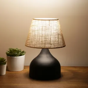 Opviq Stolná lampa Dara krémová/čierna