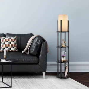Opviq Stojaca lampa Nora VI čierna matná
