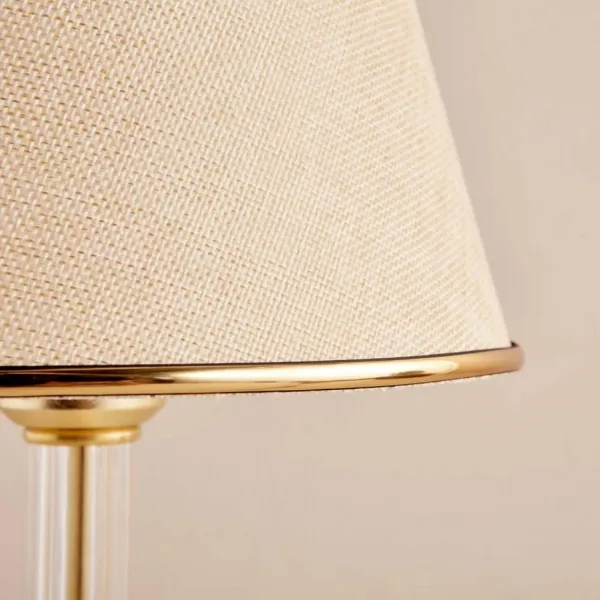 Opviq Stolná lampa Deni béžová/zlatá