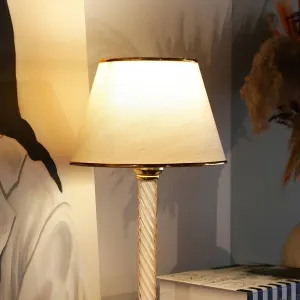 Opviq Stolní lampa Denis béžová/zlatá