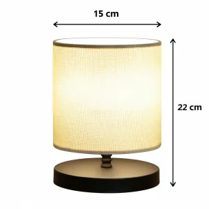 Opviq Stolní lampa Elena černá/béžová