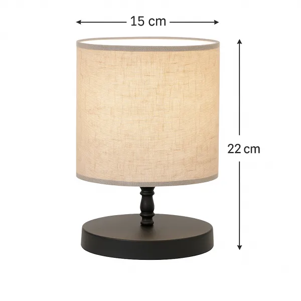 Opviq Stolná lampa Elena čierna/krémová