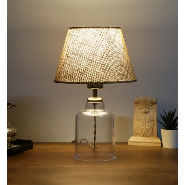 Opviq Stolní lampa Glastor krémová