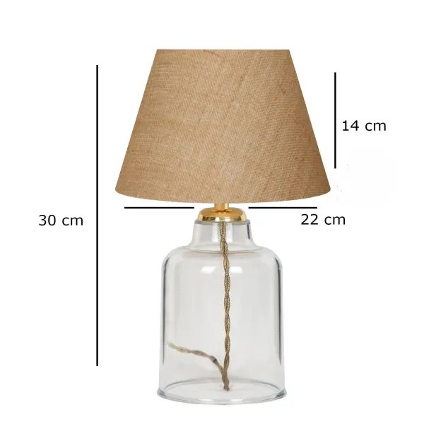 Opviq Stolní lampa Glastor krémová