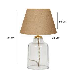 Opviq Stolní lampa Glastor krémová