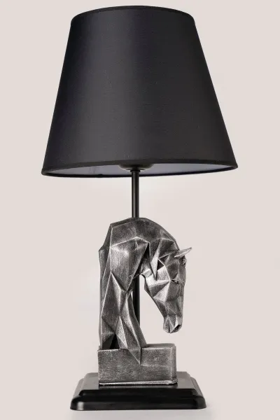 Opviq Stolová lampa Horses čierna/strieborná