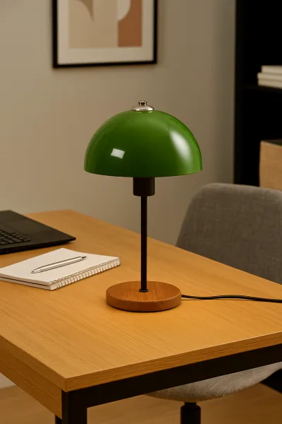 Opviq Stolná lampa Huras zelená/hnedá