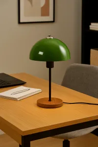 Opviq Stolná lampa Huras zelená/hnedá