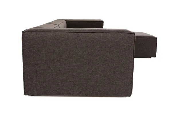 Hanah Home Rohová sedací souprava Fora 296 cm tmavě hnědá pravá