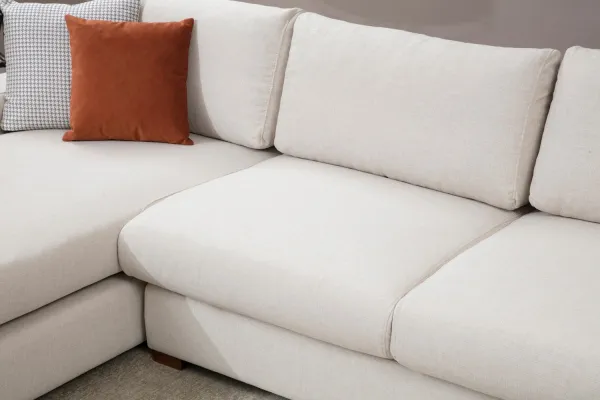Hanah Home Rohová sedací souprava Loop 270 cm béžová levá