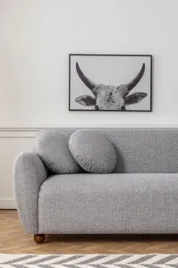 Hanah Home Rohová sedací souprava Eddy 273 cm světle šedá pravá