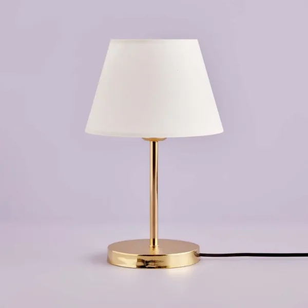 Opviq Stolní lampa Shade II bílá/zlatá