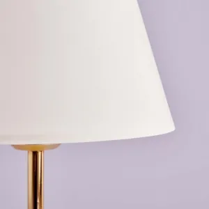 Opviq Stolní lampa Shade II bílá/zlatá