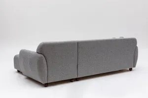 Hanah Home Rohová sedací souprava Eddy 273 cm světle šedá pravá