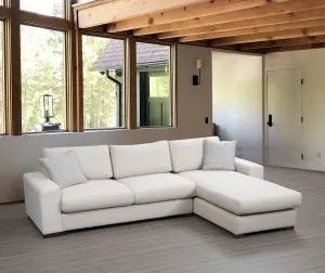 Hanah Home Rohová sedací souprava Loop 270 cm béžová pravá