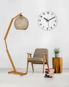 Opviq Stojací lampa Beehive z masivu ecru/hnědá