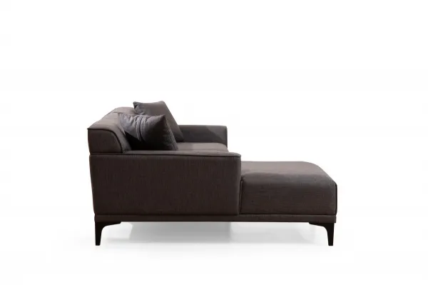 Hanah Home Rohová sedací souprava Petra 250 cm antracitová levá