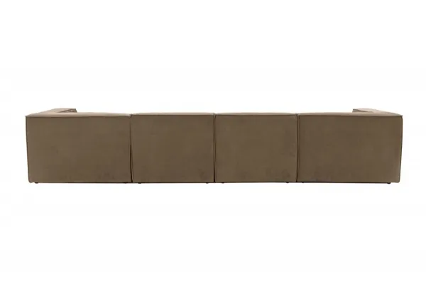 Hanah Home Rohová sedací souprava Sora 430 cm hnědá pravá