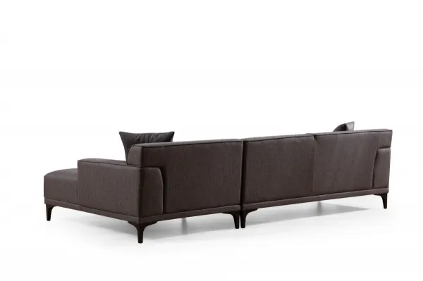 Hanah Home Rohová sedací souprava Petra 250 cm antracitová pravá