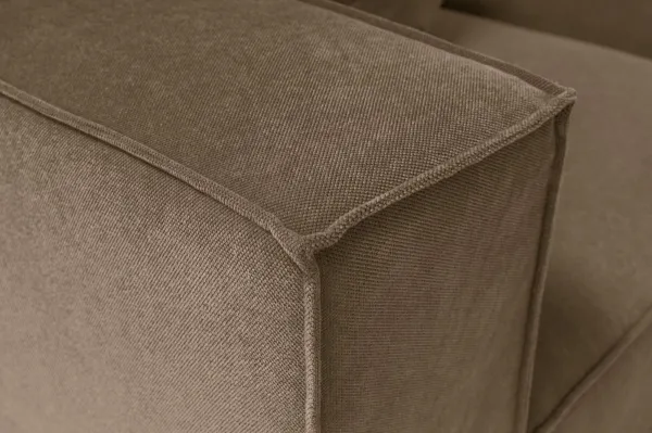 Hanah Home Rohová sedací souprava Sora 430 cm hnědá pravá