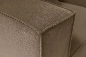 Hanah Home Rohová sedací souprava Sora 430 cm hnědá pravá