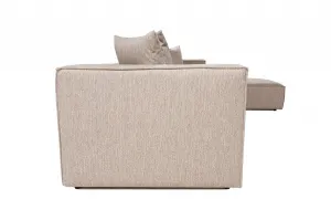 Hanah Home Rohová sedací souprava Sora 430 cm pískově béžová pravá