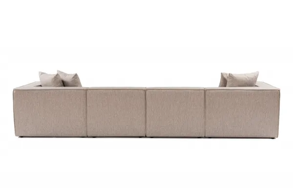 Hanah Home Rohová sedací souprava Sora 430 cm pískově béžová pravá