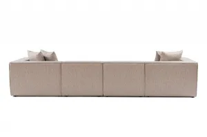 Hanah Home Rohová sedací souprava Sora 430 cm pískově béžová pravá