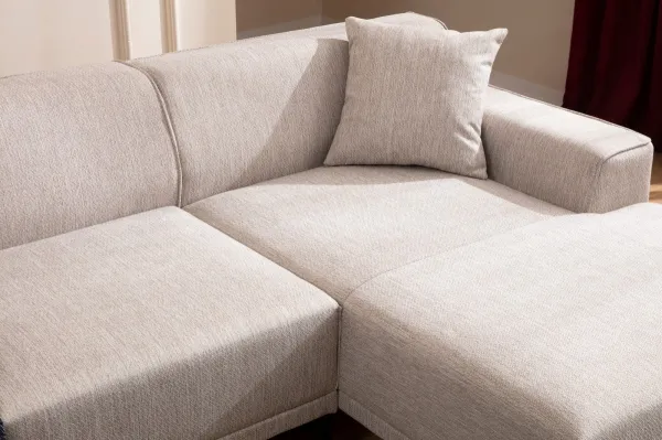 Hanah Home Rohová sedací souprava Petra 250 cm bílá pravá