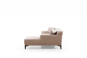 Hanah Home Rohová sedací souprava Petra 250 cm bílá pravá