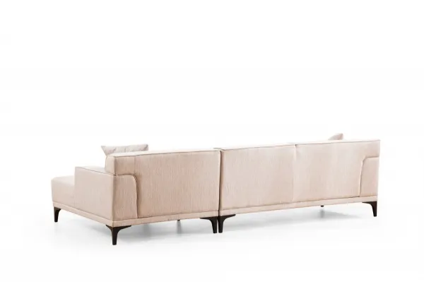 Hanah Home Rohová sedací souprava Petra 250 cm bílá pravá