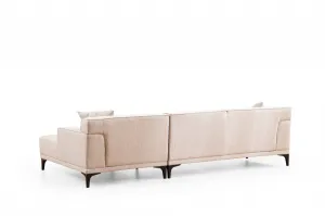 Hanah Home Rohová sedací souprava Petra 250 cm bílá pravá