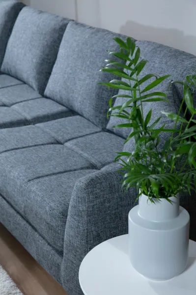 Hanah Home Rohová sedací souprava Tempo 300 cm tmavě šedá levá