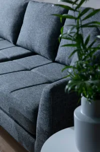 Hanah Home Rohová sedací souprava Tempo 300 cm tmavě šedá levá